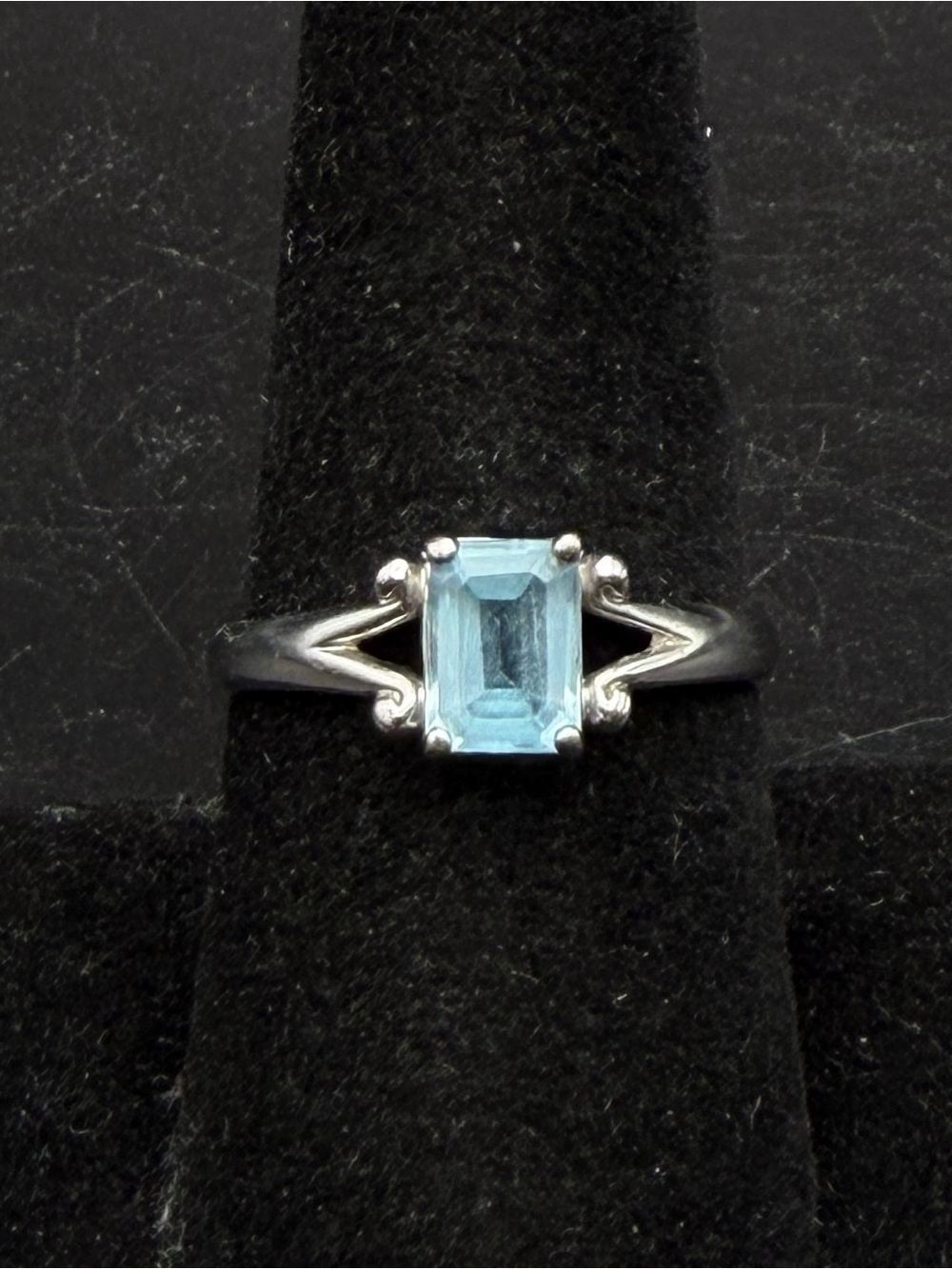 Ross-Simons - Vintage Sterling Silver Blue Topaz Ring - Size 8